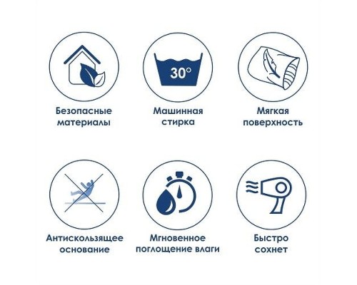 Коврик для туалета WasserKRAFT Donau 50х50 BM-9409 Коричневый