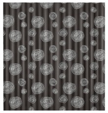 Шторка для ванны WasserKRAFT Eidar 180х200 SC-33301 Круги