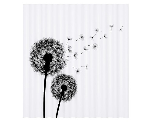 Шторка для ванны WasserKRAFT Elbе 180х200 SC-72101 Цветы