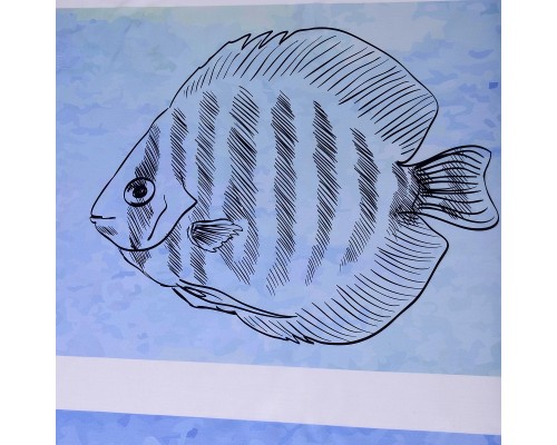 Шторка для ванны WasserKRAFT Inn 180х200 SC-43101 Море