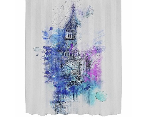 Шторка для ванны WasserKRAFT Lossa 180х200 SC-81103 Белая