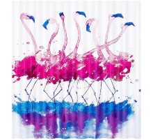 Шторка для ванны WasserKRAFT Lossa 180х200 SC-81101 Сине-розовая