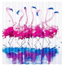 Шторка для ванны WasserKRAFT Lossa 180х200 SC-81101 Сине-розовая