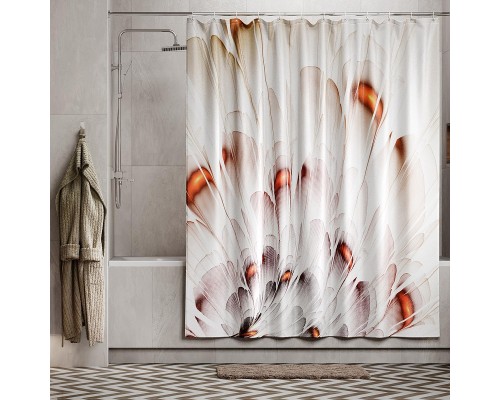 Шторка для ванны WasserKRAFT Nau 180х200 SC-77103 разноцветная