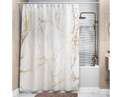 Шторка для ванны WasserKRAFT Sauer 180x200 SC-79101 Белая