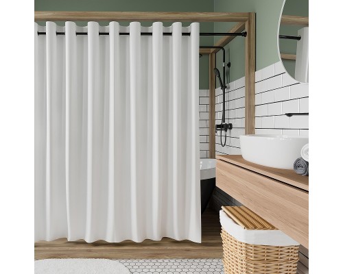 Шторка для ванны WasserKRAFT Vils 200х200 SC-10202 Белая