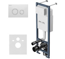 Инсталляция AM.PM ErgoFit I012711.0101 для унитаза с Белой глянцевой клавишей смыва