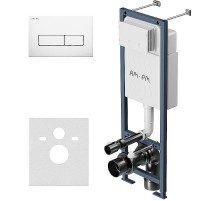 Инсталляция AM.PM ErgoFit I012711.0301 для унитаза с Белой глянцевой клавишей смыва