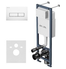 Инсталляция AM.PM ErgoFit I012711.0301 для унитаза с Белой глянцевой клавишей смыва