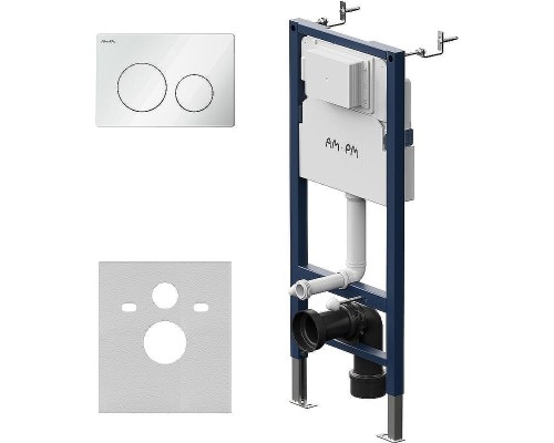 Инсталляция AM.PM PrimeFit I012709.0101 для унитаза с Белой глянцевой клавишей смыва