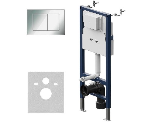 Инсталляция AM.PM PrimeFit I012709.0251 для унитаза с клавишей смыва Хром глянцевый