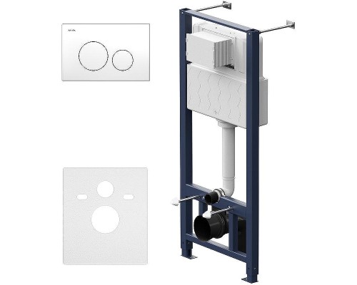 Инсталляция AM.PM Pro I012704.9001 для унитаза с клавишей смыва Белый глянец