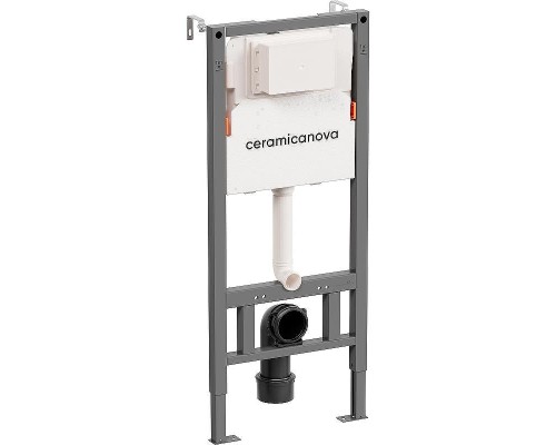 Инсталляция Ceramicanova Balance CN121001CH для унитаза с клавишей смыва Хром глянцевый