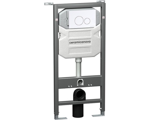 Инсталляция Ceramicanova Envision CN1001W для унитаза с Белой клавишей смыва