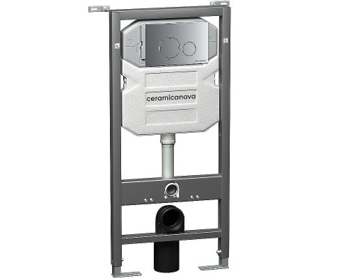 Инсталляция Ceramicanova Envision CN1001M для унитаза с клавишей смыва Хром матовый