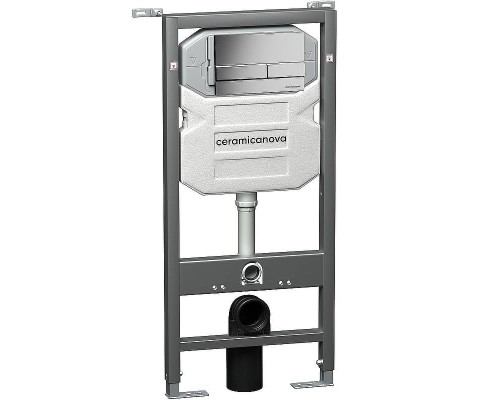 Инсталляция Ceramicanova Envision CN1002M для унитаза с клавишей смыва Хром матовый