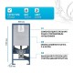 Инсталляция Grohe Rapid SLX 39596000 для унитаза без клавиши