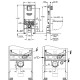Инсталляция Grohe Rapid SLX 39596000 для унитаза без клавиши
