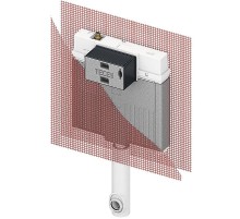 Смывной бачок Tece Box Octa II 9370500 для напольного унитаза без клавиши смыва