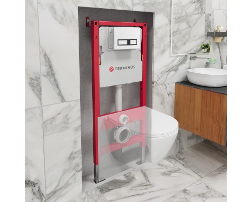 Инсталляция Terminus 34iS50х112R для унитаза без клавиши смыва