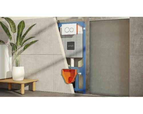 Инсталляция Vitra 700-1873 для унитаза с клавишей смыва Хром глянцевый