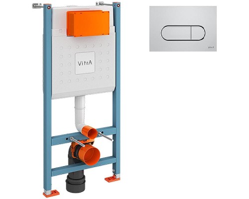 Инсталляция Vitra Core 800-1873 для унитаза с клавишей смыва Хром глянцевый