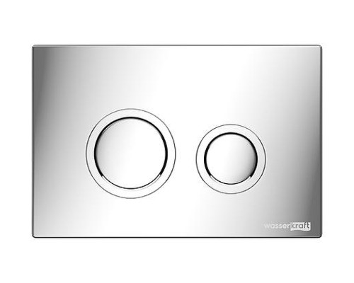 Инсталляция WasserKRAFT Abens 20TLT.010.ME.WH.CH01 для унитаза Белое стекло с клавишей смыва Хром