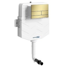 Смывной бачок WasserKRAFT Aller 10TLT.031.ME.MG04 для унитаза с клавишей смыва Золото матовое