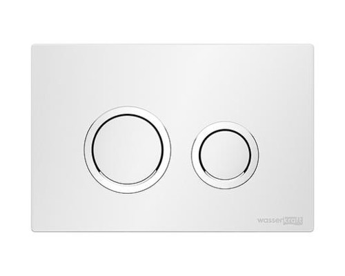 Инсталляция WasserKRAFT Glan 66TLT.010.ME.WH.WH01 для унитаза Белое стекло с Белой клавишей смыва