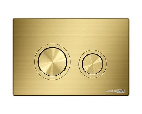 Инсталляция WasserKRAFT Salm 27TLT.010.ME.WH.MG01 для унитаза Белое стекло с клавишей смыва Золото матовое