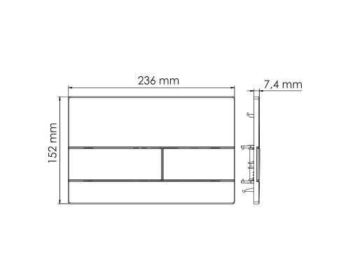 Инсталляция WasserKRAFT Vils 56TLT.010.ME.RG04 для унитаза с клавишей смыва цвет Розовое золото