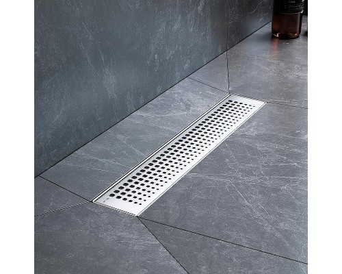 Душевой лоток AM.PM MasterFlow 40 W01SC-P11-040-01SB с решеткой Хром матовый Cut Gradient