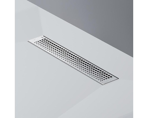 Душевой лоток AM.PM MasterFlow 40 W01SC-P11-040-01SB с решеткой Хром матовый Cut Gradient