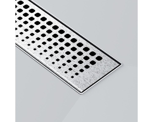 Душевой лоток AM.PM MasterFlow 40 W01SC-P11-040-01SB с решеткой Хром матовый Cut Gradient