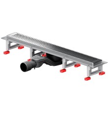 Душевой лоток AM.PM MasterFlow 60 W01SC-P11-060-01SB с решеткой Хром матовый Cut Gradient