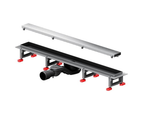 Душевой лоток AM.PM MasterFlow 70 W01SC-U11-070-04SB с решеткой Хром матовый / под плитку Tile