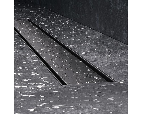 Душевой лоток AM.PM MasterFlow 70 W01SC-U11-070-04BM с Черной матовой решеткой / под плитку Tile