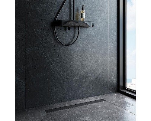 Душевой лоток AM.PM MasterFlow 70 W01SC-U11-070-04BM с Черной матовой решеткой / под плитку Tile