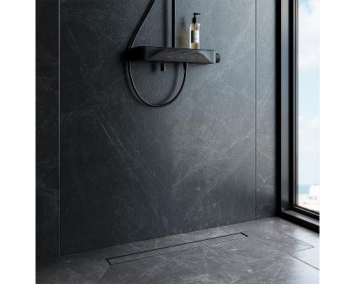 Душевой лоток AM.PM MasterFlow 70 W01SC-U11-070-04BM с Черной матовой решеткой / под плитку Tile