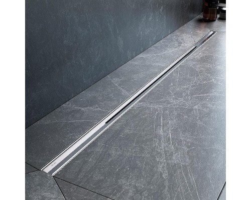 Душевой лоток AM.PM MasterFlow 100 W01SC-S11-100-05SB с решеткой Хром матовый Slim line