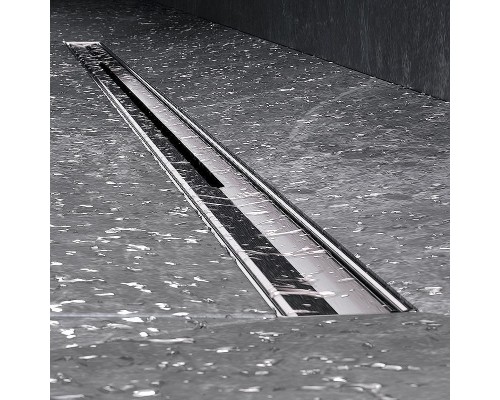 Душевой лоток AM.PM MasterFlow 100 W01SC-S11-100-05SB с решеткой Хром матовый Slim line