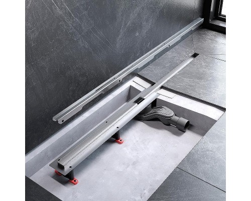 Душевой лоток AM.PM MasterFlow 100 W01SC-S11-100-05SB с решеткой Хром матовый Slim line