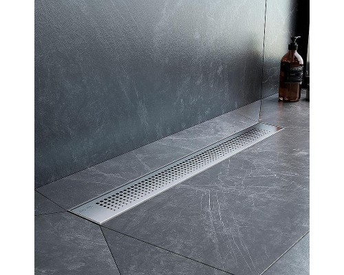 Душевой лоток AM.PM PrimeFlow 60 W02SC-P11-060-01SB с решеткой Хром матовый Cut Gradient