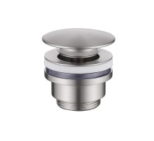 Донный клапан Abber AF0011SP click-clack цвет Сатин