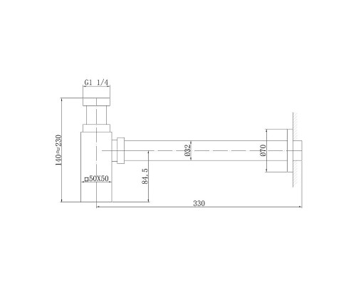 Сифон Abber AF0031W цвет Белый матовый