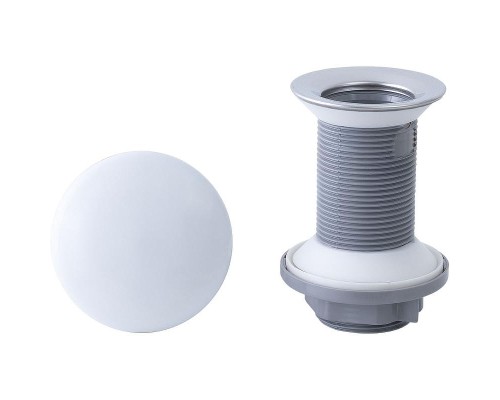 Донный клапан Allen Brau Fantasy 5.11001.21 click-clack Белый матовый