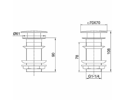 Донный клапан Allen Brau Infinity 5.21025-00 Хром