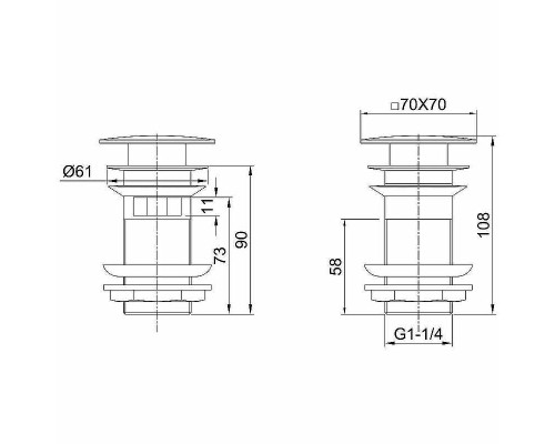 Донный клапан Allen Brau Infinity 5.21026-00 Хром