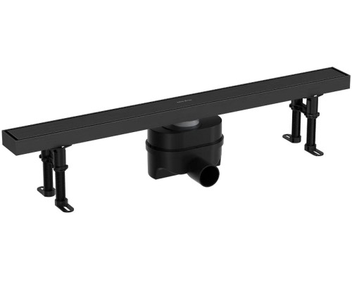 Душевой лоток Allen Brau Priority 75 9.50021.MG с решеткой цвет Графит браш / под плитку