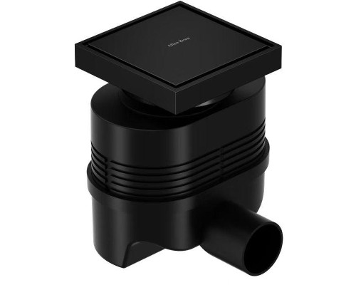 Душевой трап Allen Brau Priority 100x100 9.50024.31 с решеткой цвет Черный матовый / под плитку